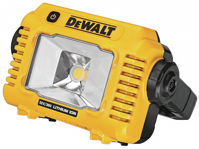 DEWALT DCR028 Bluetooth Radio and DCL077 Task Light Contractor